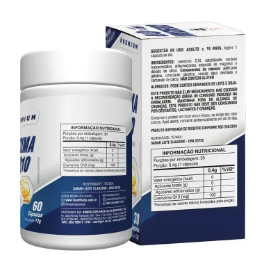Coenzima Q10 100mg Health Labs com 30 C&aacute;psulas