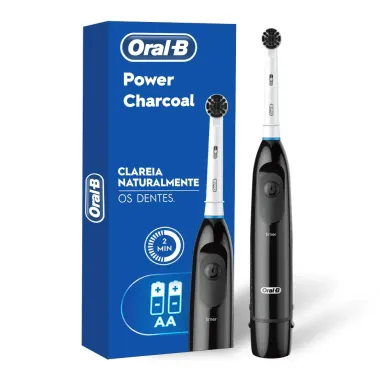 Escova Dental Elétrica Charcoal Oral-B Power à Pilha 1 Unidade
