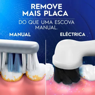 Escova Dental El&eacute;trica Charcoal Oral-B Power &agrave; Pilha 1 Unidade