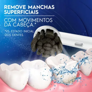 Escova Dental El&eacute;trica Charcoal Oral-B Power &agrave; Pilha 1 Unidade