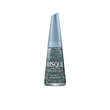 Esmalte Risqué Livre para Brilhar de Paetê na Avenida 8ml