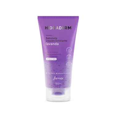 Sabonete Líquido Hidraderm Esfoliante Lavanda 180ml
