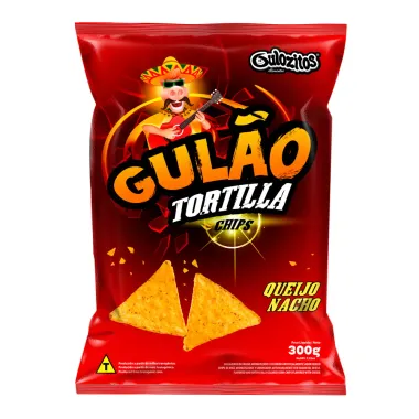 Salgadinho Gulão Tortilla Queijo Nacho 300g