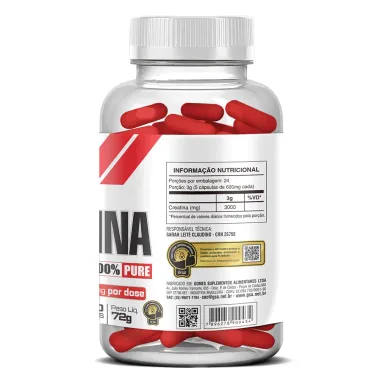 Creatina Health Labs com 120 C&aacute;psulas