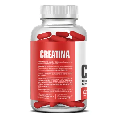 Creatina Health Labs com 120 C&aacute;psulas