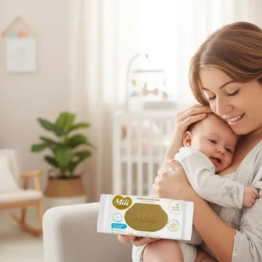 Toalha Umedecida Mili Love Care com 100 Unidades