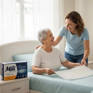 Lençol Absorvente Mili Vita Care Descartável com 6 Unidades