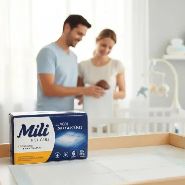 Lençol Absorvente Mili Vita Care Descartável com 6 Unidades