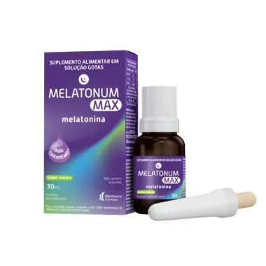 Melatonum Max Melatonina Sabor Menta Gotas 30ml