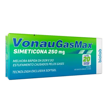 VonauGasMax 250mg Biolab com 20 Cápsulas Moles