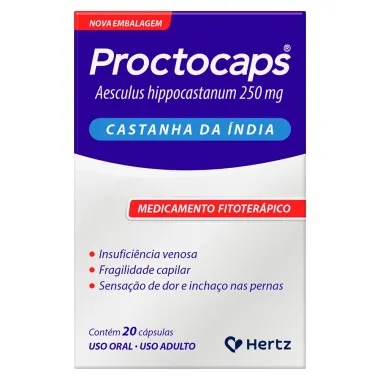 Proctocaps 250mg com 20 C&aacute;psulas