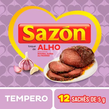 Tempero Sazon para Carnes Toque de Alho 60g