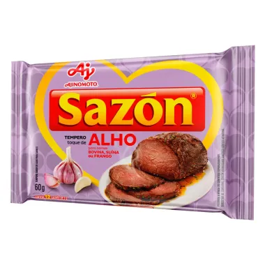 Tempero para Carnes  com Toque de Alho Sazon 60g