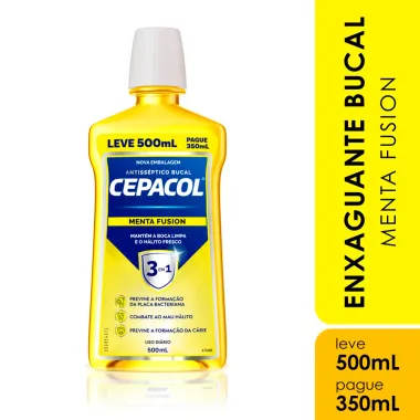 Enxaguante Bucal Cepacol Antisséptico Menta Fusion Hero