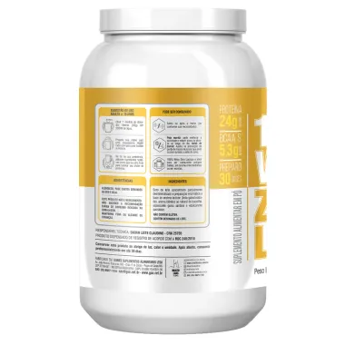 Whey Protein 100% Health Labs Zero Lactose Sabor Baunilha 900g