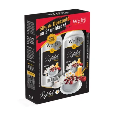 Adoçante Wolfs Xylitol Gotas 2 Unidades 100ml cada 50% de Desconto na 2ª Unidade