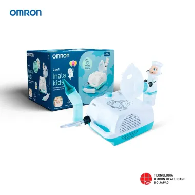 Inalador Compressor e Aspirador Nasal InalaKids NE-C703 Omron 1 Unidade