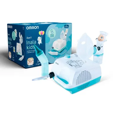 Inalador Compressor e Aspirador Nasal InalaKids NE-C703 Omron 1 Unidade