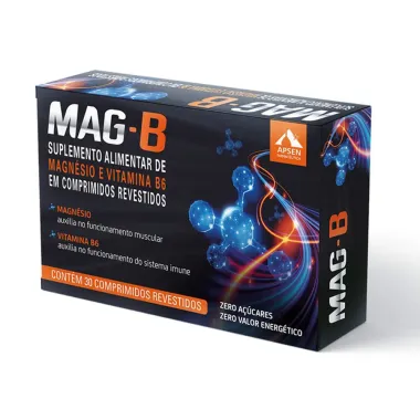 Mag-B Magnésio + Vitamina B6 com 30 Comprimidos