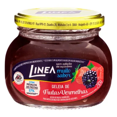 Geleia de Frutas Vermelhas Linea Zero Açúcar 230g