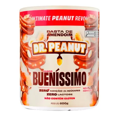 Pasta de amendoim Dr.Peanut Power Cream Bueníssimo com Whey Protein 600g