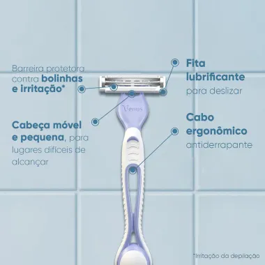 Aparelho de Depilar Gillette Venus Íntima Leve 4 Pague 3