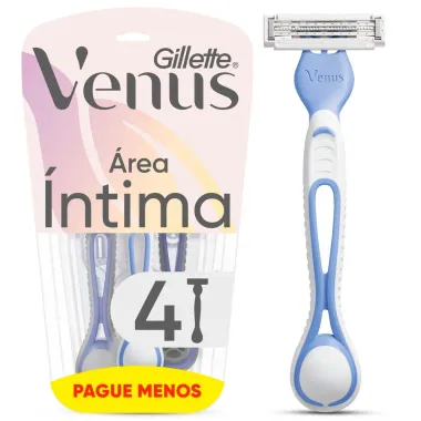 Aparelho de Depilar Gillette Venus &Iacute;ntima Leve 4 Pague 3