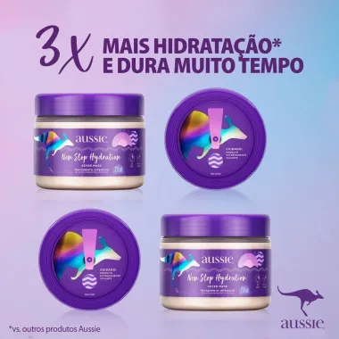 M&aacute;scara Capilar Aussie Non Stop Hydration 270ml