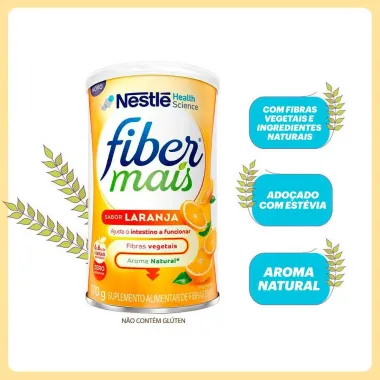 Suplemento Alimentar FiberMais Sabor Laranja 170g