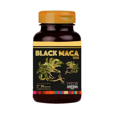 Maca Peruana Black Color Andina com 60 Cápsulas