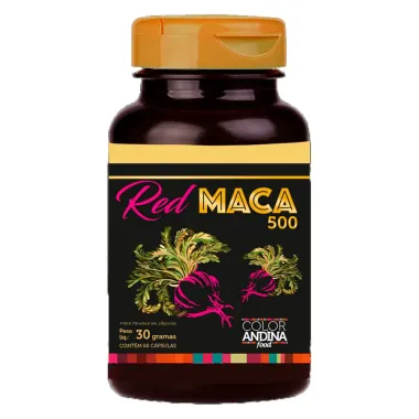 Maca Peruana Red Color Andina 60 Cápsulas