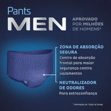 Roupa Íntima Descartável Tena Pants Men Tamanho G/EG com 16 Unidades