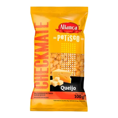 Salgadinho Aliança Checkmate Sabor Queijo 100g
