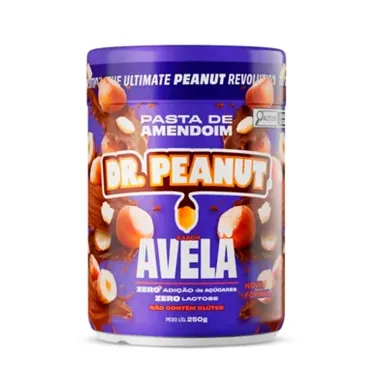 Pasta de Amendoim Dr. Peanut Sabor Avel&atilde; com Whey Protein 250g