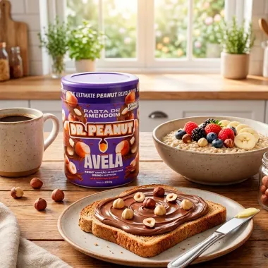 Pasta de Amendoim Dr. Peanut Sabor Avel&atilde; com Whey Protein 250g