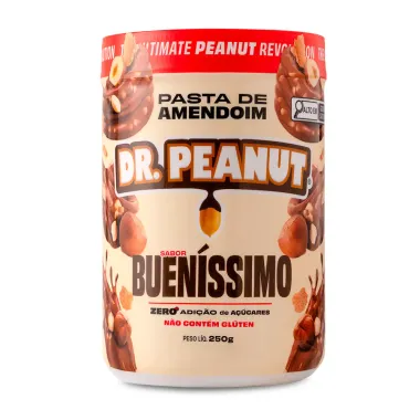 Pasta de Amendoim Dr Peanut Buen&iacute;ssimo Avel&atilde; Wafer e Chocolate Zero Adi&ccedil;&atilde;o de A&ccedil;&uacute;car 250g