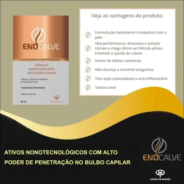 Endcalve Tônico Capilar Antiqueda com 20ml