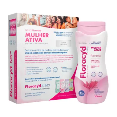 Sabonete Íntimo Floracyd Femme 2 Unidades de 200ml Cada Leve Mais por Menos