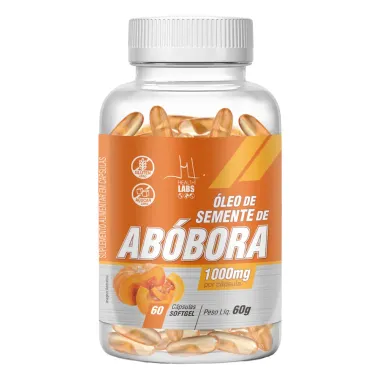 Óleo de Semente de Abóbora 1000mg Health Labs com 60 Cápsulas Softgel