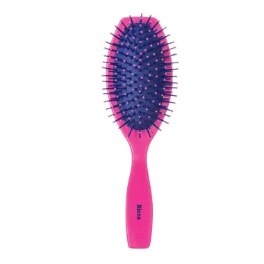 Escova de Cabelo Ricca Oval Almofada Pink 1 Unidade