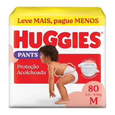 Fralda Roupinha Huggies Supreme Care Tamanho M 80 Unidades Descartáveis