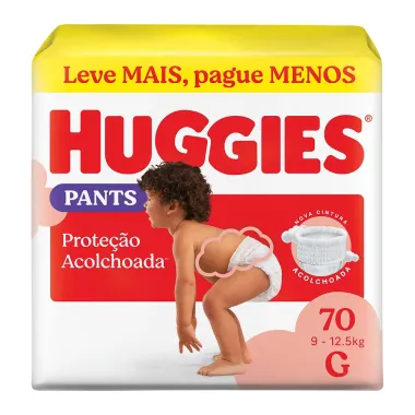 Fralda Roupinha Huggies Supreme Care Tamanho G 70 Unidades Descartáveis
