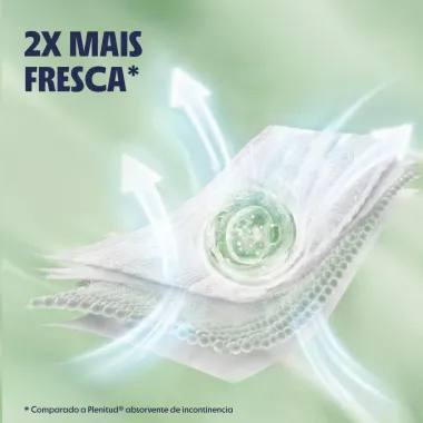Roupa &Iacute;ntima Plenitud Frescor Di&aacute;rio Tamanho G/XG 16 Unidades Descart&aacute;veis Leve Mais Por Menos