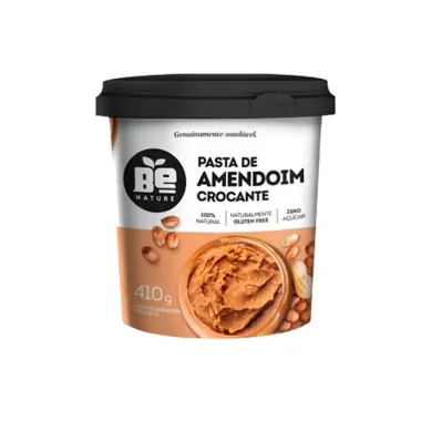 Pasta De Amendoim Crocante Be Nature Zero Açúcar 410g