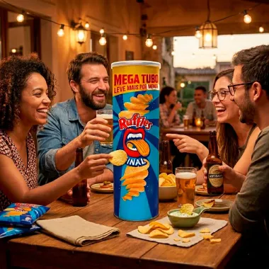 Batata Ruffles Elma Chips Sabor Original Mega Tubo 134g Leve Mais Por Menos