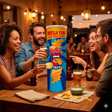 Batata Ruffles Elma Chips Sabor Original Mega Tubo 134g Leve Mais Por Menos