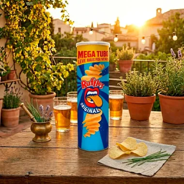 Batata Ruffles Elma Chips Sabor Original Mega Tubo 134g Leve Mais Por Menos