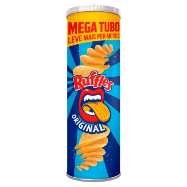 Batata Ruffles Elma Chips Sabor Original Mega Tubo 134g Leve Mais Por Menos