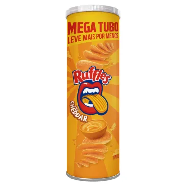 Batata Ruffles Elma Chips Sabor Cheddar Mega Tubo 134g Leve Mais Por Menos
