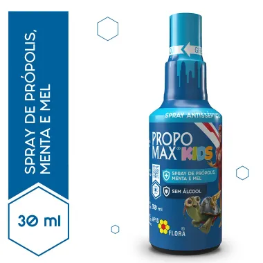 Propomax Kids Spray de Própolis Antisséptico Sabor Menta e Mel Sem Álcool 30ml